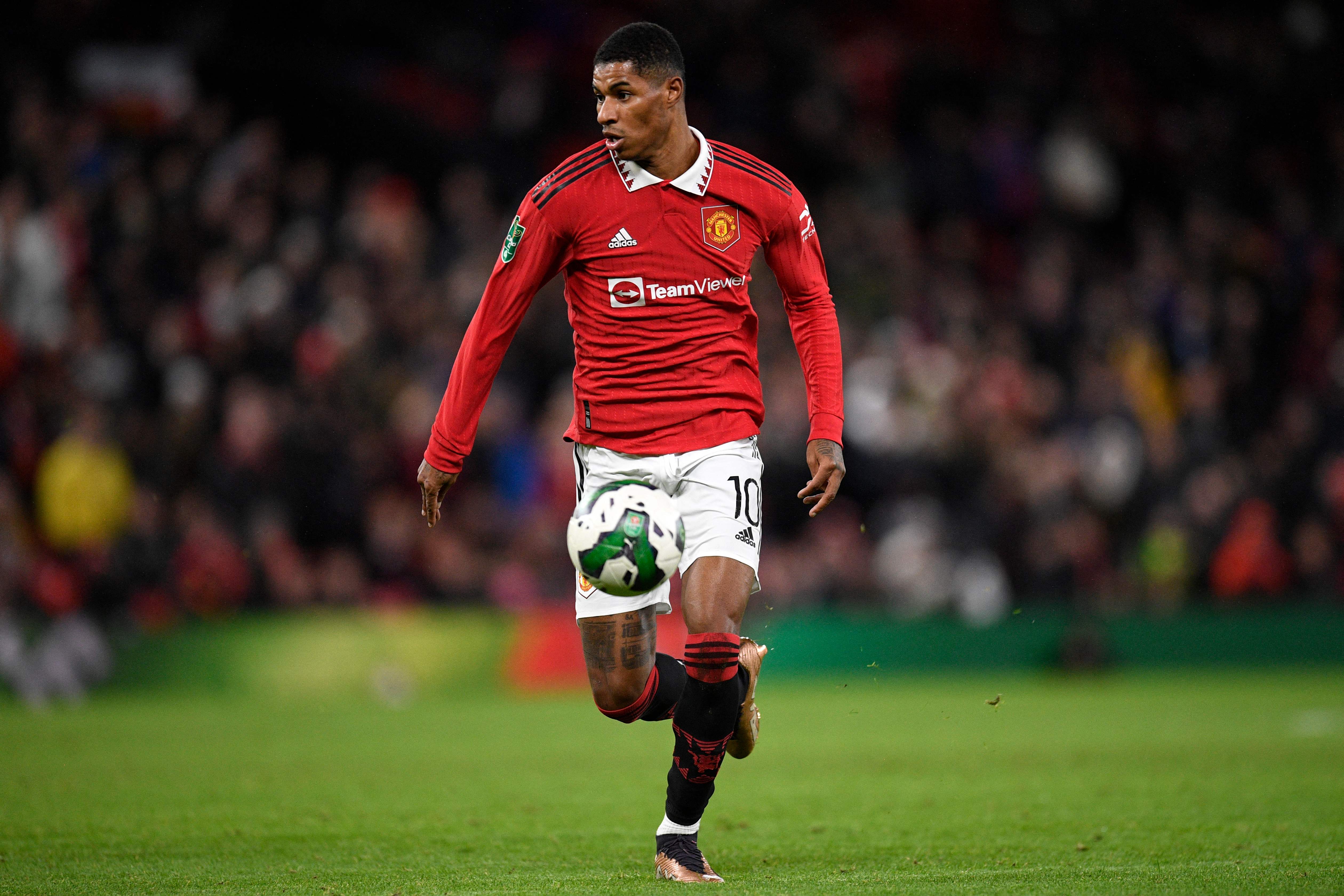 Marcus Rashford akan menjadi andalan Manchester United saat menghadapi Arsenal, Minggu (22/1) dalam lanjutan Liga Primer Inggris.