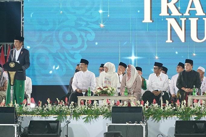Presiden Joko Widodo dalam Festival Tradisi Islam Nusantara di Banyuwangi