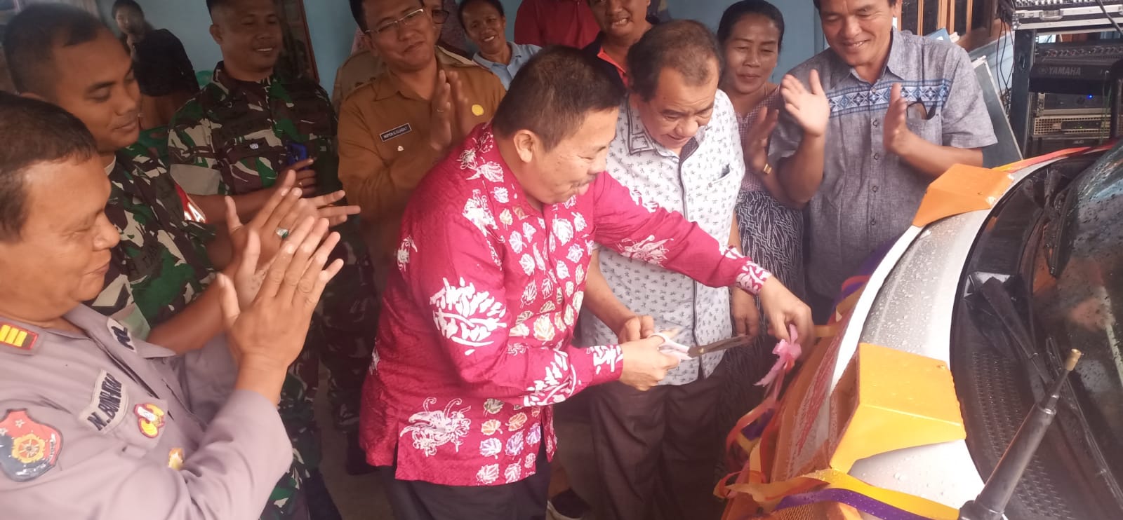 Peluncuran sejumlah armada milik PT  PT Persada Indah Trans di Simalungun, Sumatra Utara