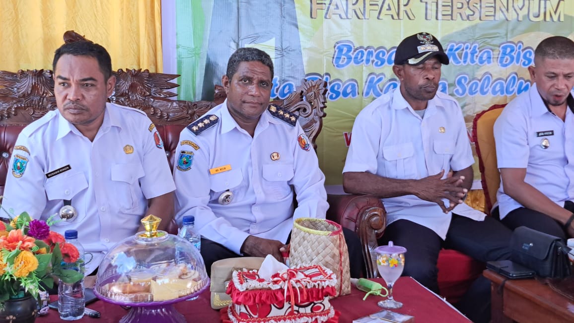 Silaturahmi dihadiri Kepala Distrik Timur Tengah Marthen Ronold Wouw beserta jajarannya dan pengurus LPK Gemura, Rabu (4/1/2023)