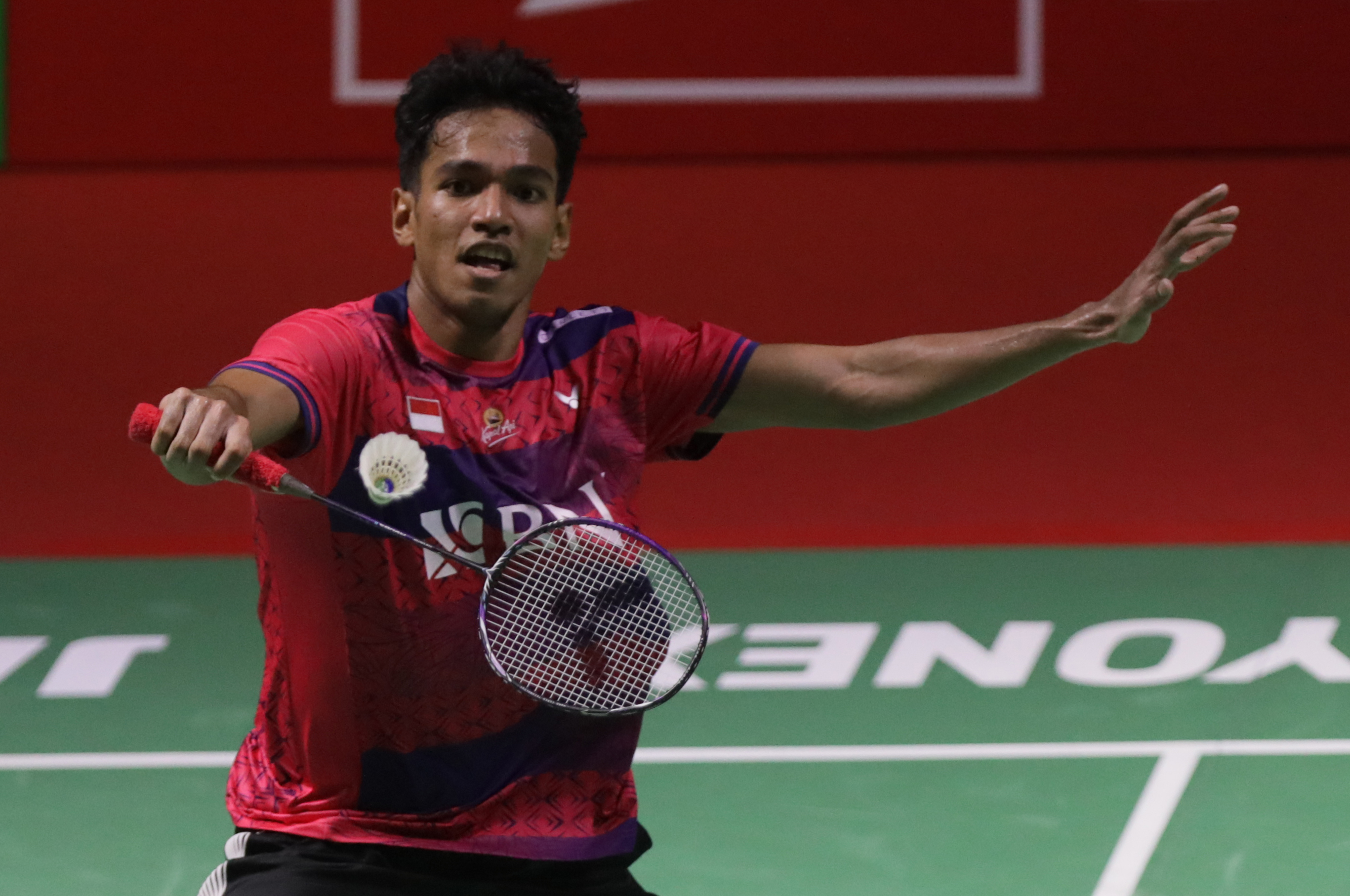 Pebulu tangkis putra Indonesia Chico Aura Dwi Wardoyo berhasil melewati babak 16 besar Indonesia Masters 2023, Kamis (26/1).