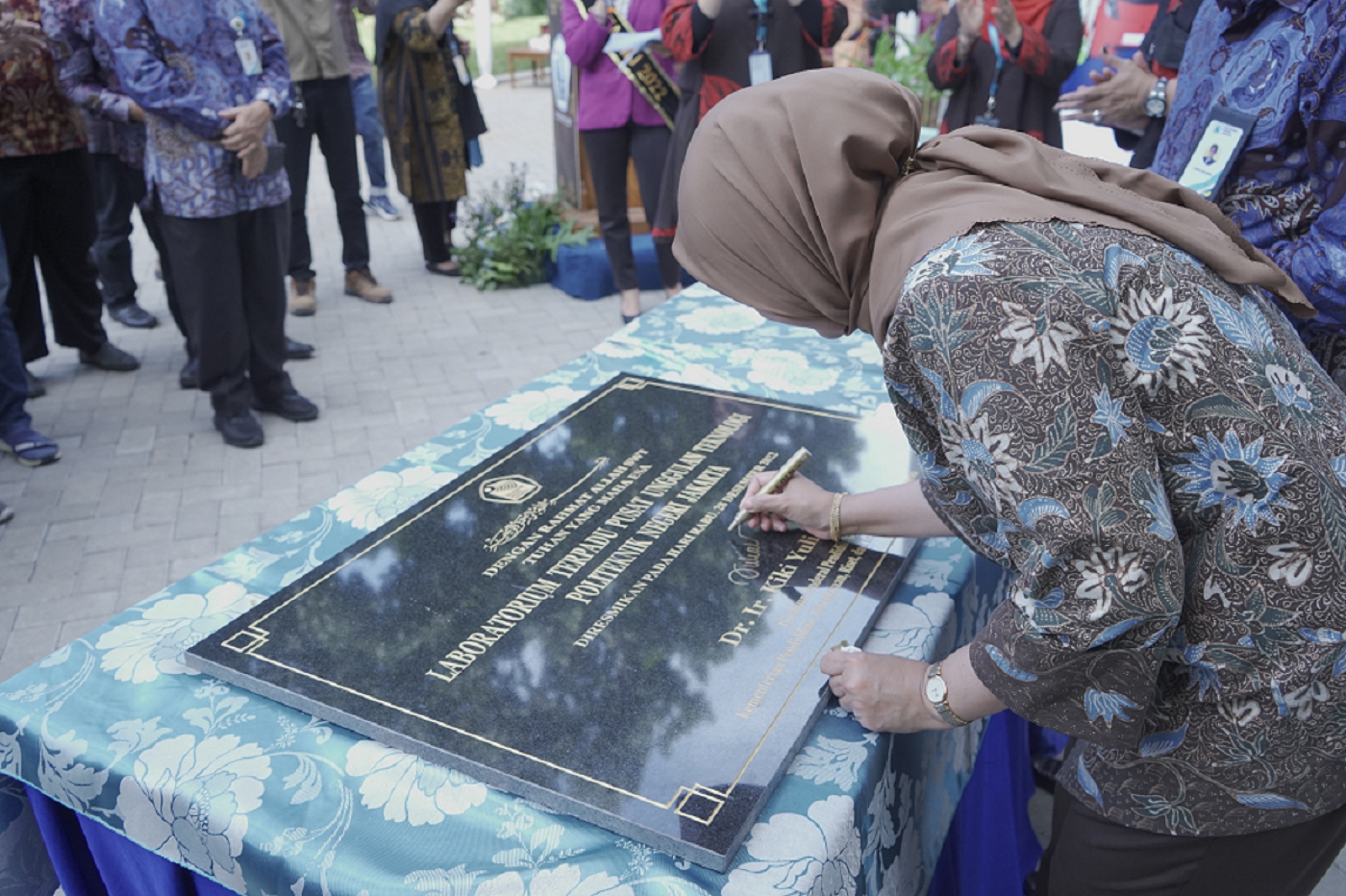 Peresmian Gedung Laboratorium Terpadu Pusat Unggulan Teknologi (PUT) Politeknik Negeri Jakarta (PNJ).