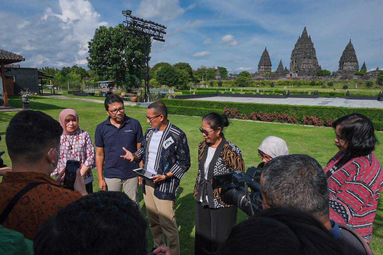 Menparekraf Sandiaga Uno saat mengecek persiapan penyelenggaraan ASEAN Tourism Forum di Yogyakarta