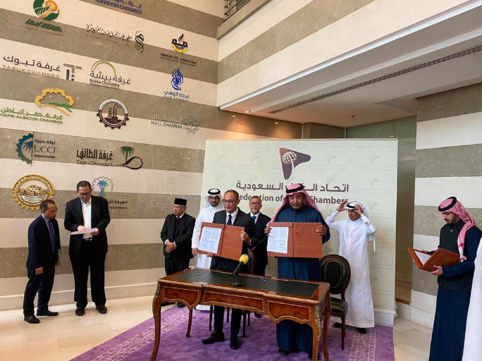 Penandatanganan MoU berlangsung pada Senin (23/1) di Kantor Federation Saudi Chamber di Jeddah, Arab Saudi. 