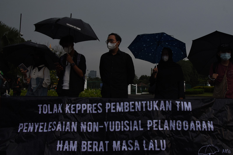 Ilustrasi demo penolakan Tim PPHAM