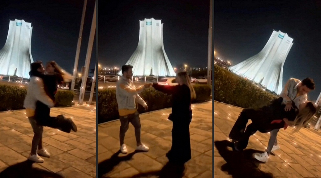 Sepasang kekasih di Iran dipenjara 10,5 tahun karena menari di area publik dan mengunggahnya di media sosial. 