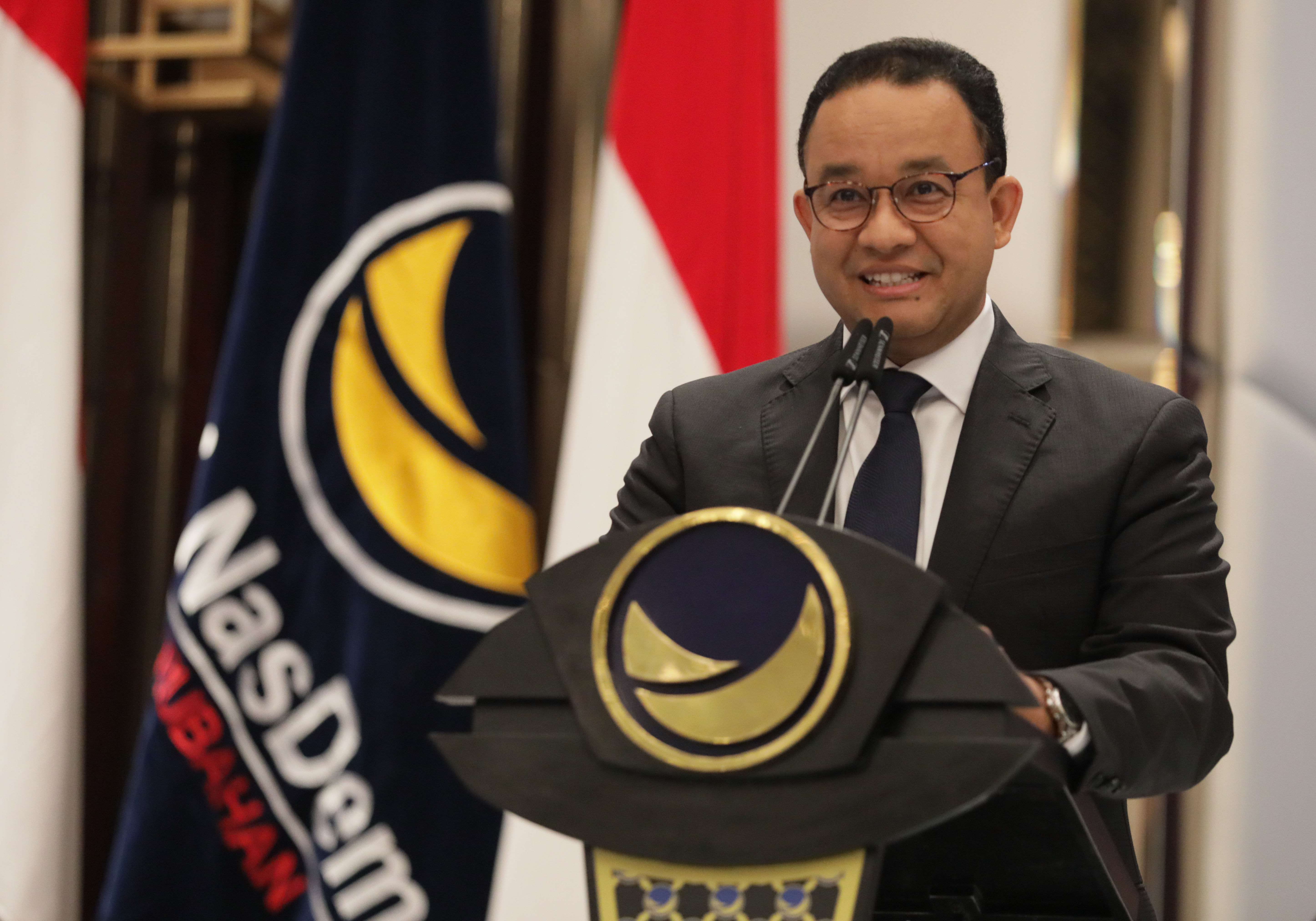 Anies Baswedan yang diusung sebagai capres oleh Koalisi Perubahan.
