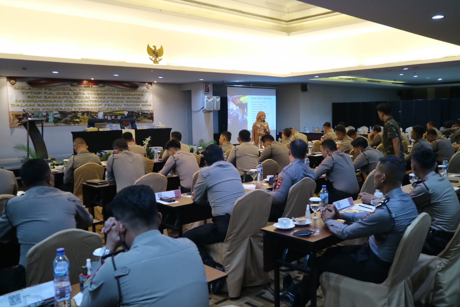 Ditsamapta Korshabara Baharkam Polri menggelar Pelatihan Peningkatan Kemampuan TPTKP Fungsi Samapta Polri