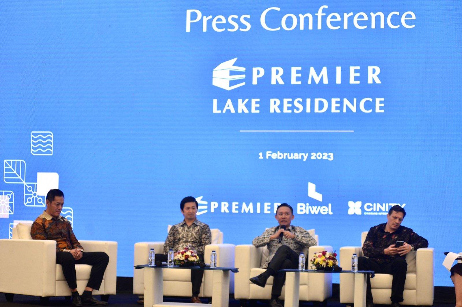 Konferensi pers Premier Lake Residence di Jakarta, Rabu (1/2/2023).