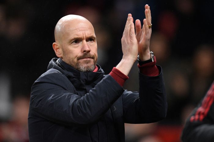 Manajer Manchester United Erik ten Hag 