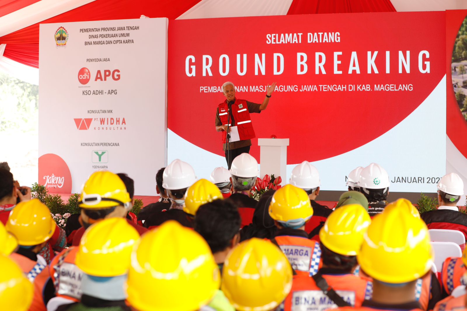 Ganjar Bangun Masjid Agung Jateng di Magelang Sebagai Simbol Kerukunan