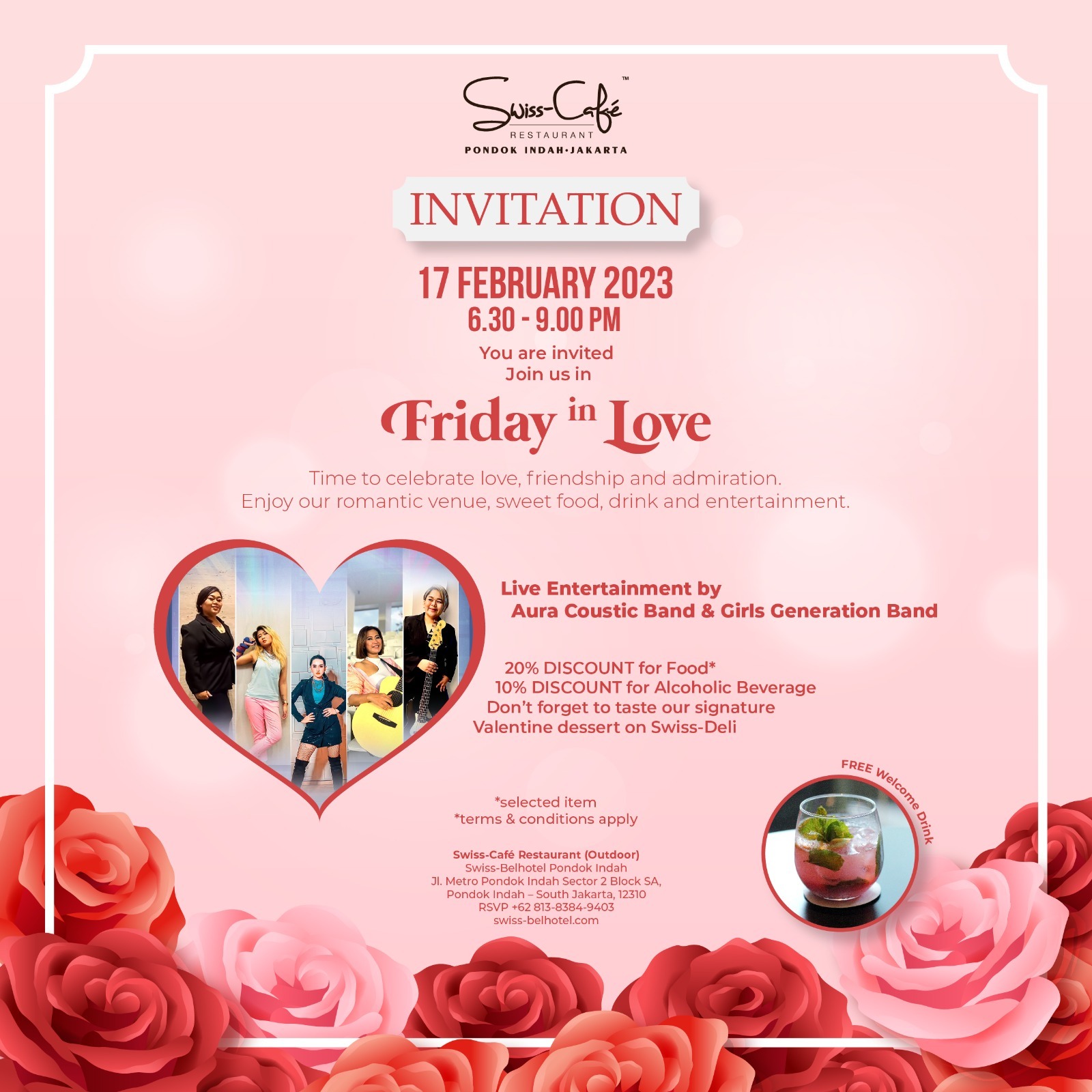 Akhir Pekan Nonton Live Music di Swiss-Café™ Restaurant Pondok Indah