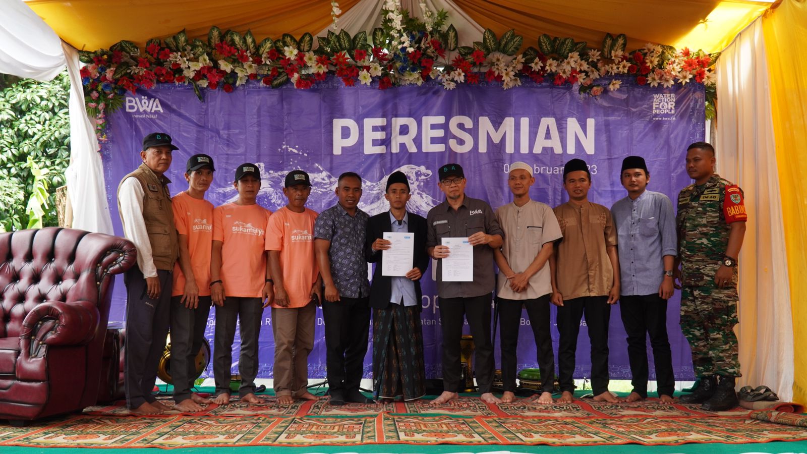 Kini Para Santri dan Masyarakat Desa Sukamulya Tak Lagi Beli Air Bersih 