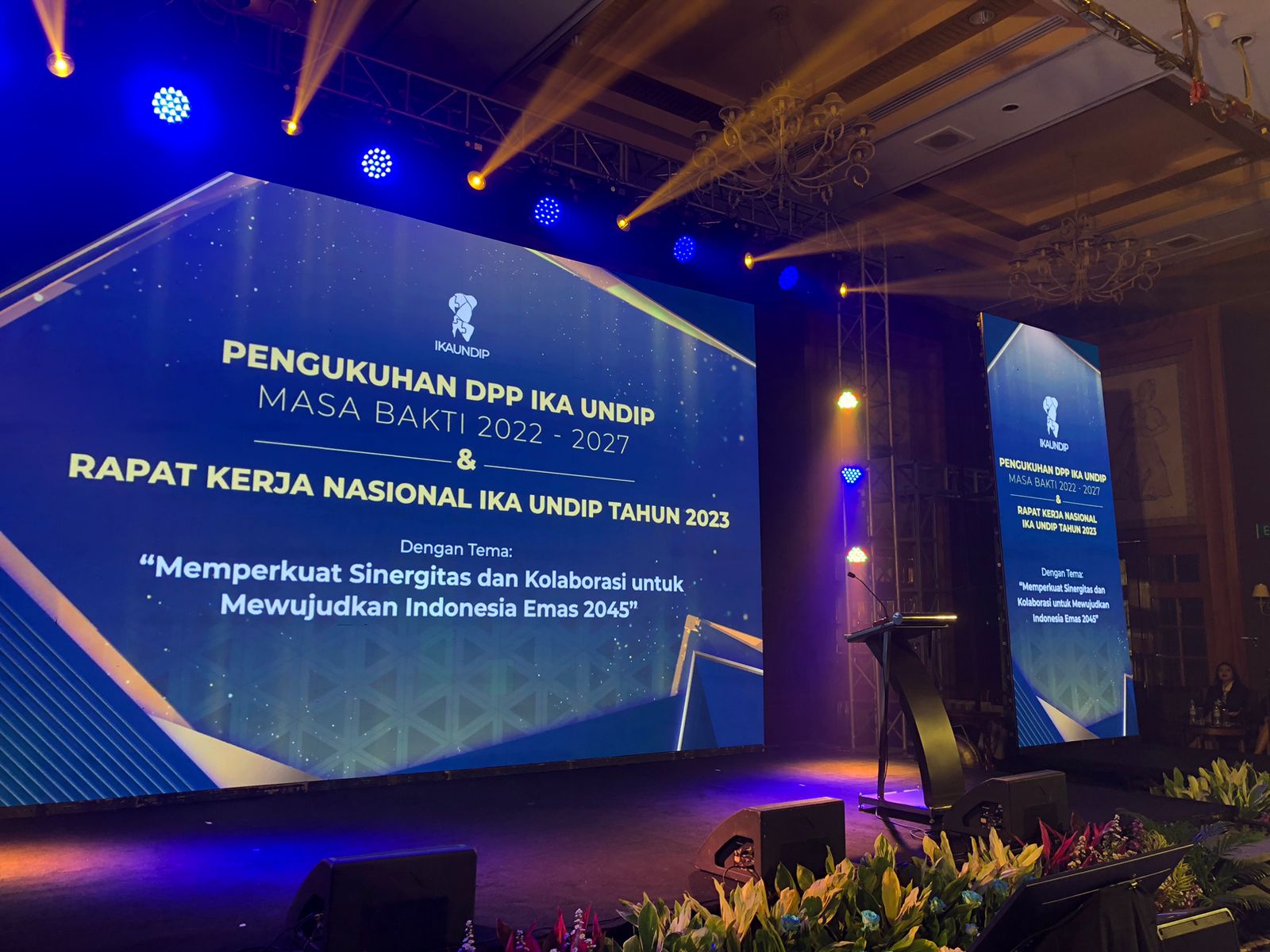 Dewan Pimpinan Pusat Ikatan Alumni Universitas Diponegoro periode 2022-2027 menggelar Rapat Kerja Nasional di Hotel Aryaduta, Jakarta. 