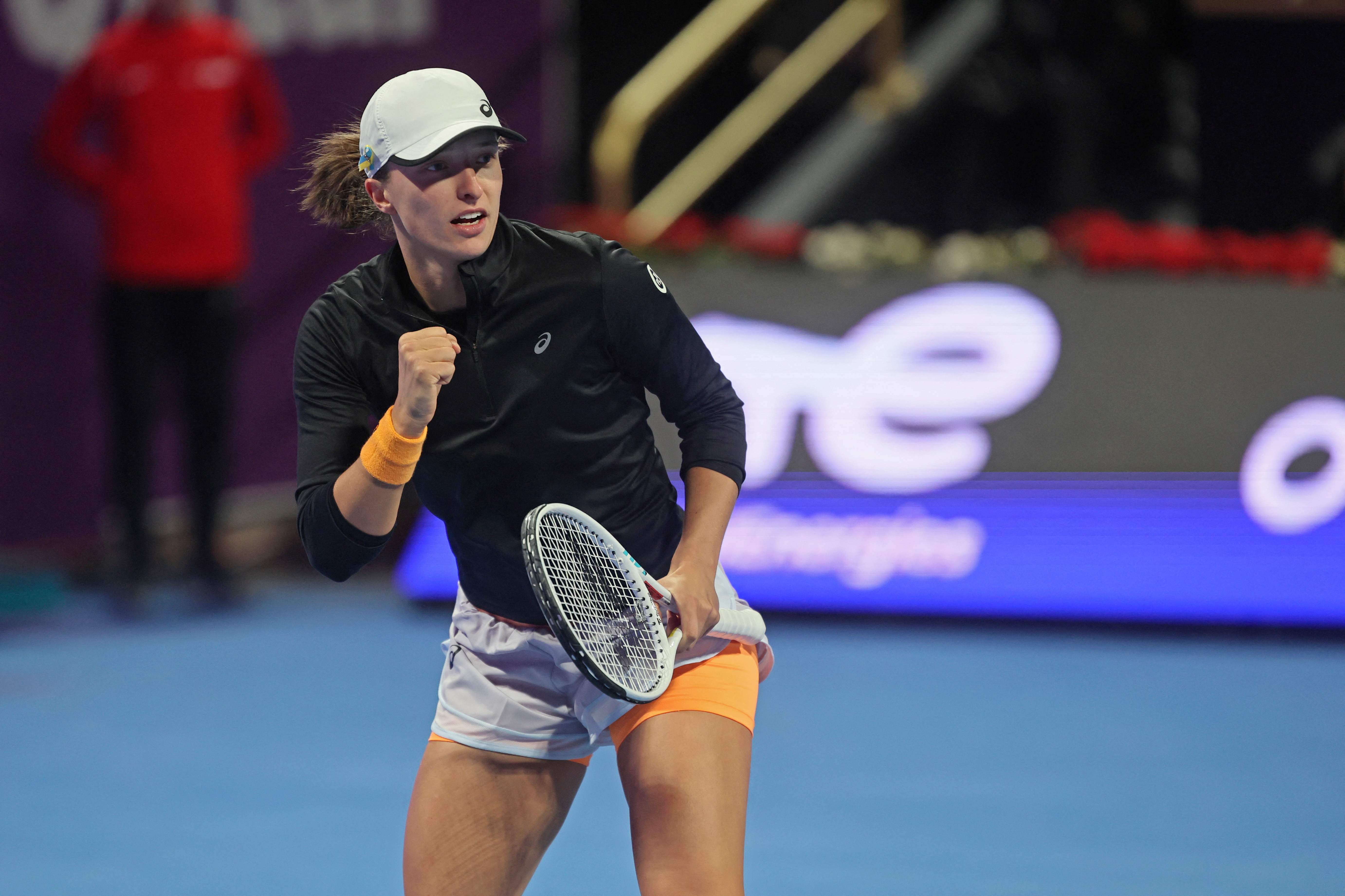 Petenis asal Polandia Iga Swiatek saat berlaga.