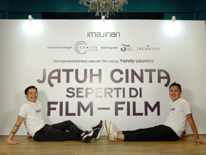 Konferensi pers dimulainya produksi film Jatuh Cinta Seperti di Film-Film