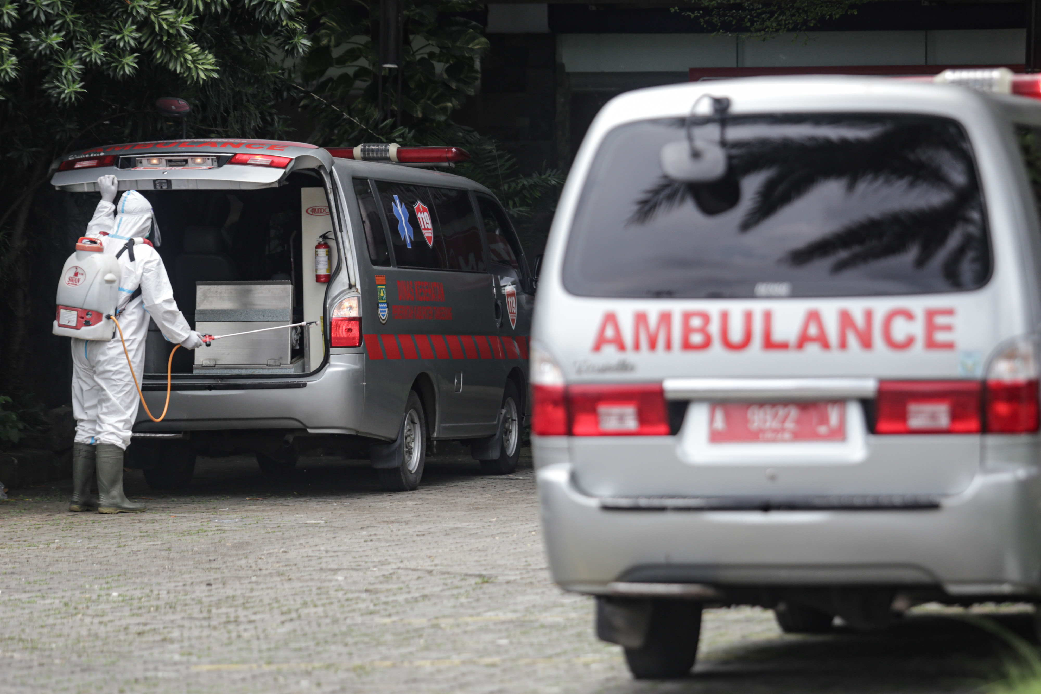 Ilustrasi mobil ambulans