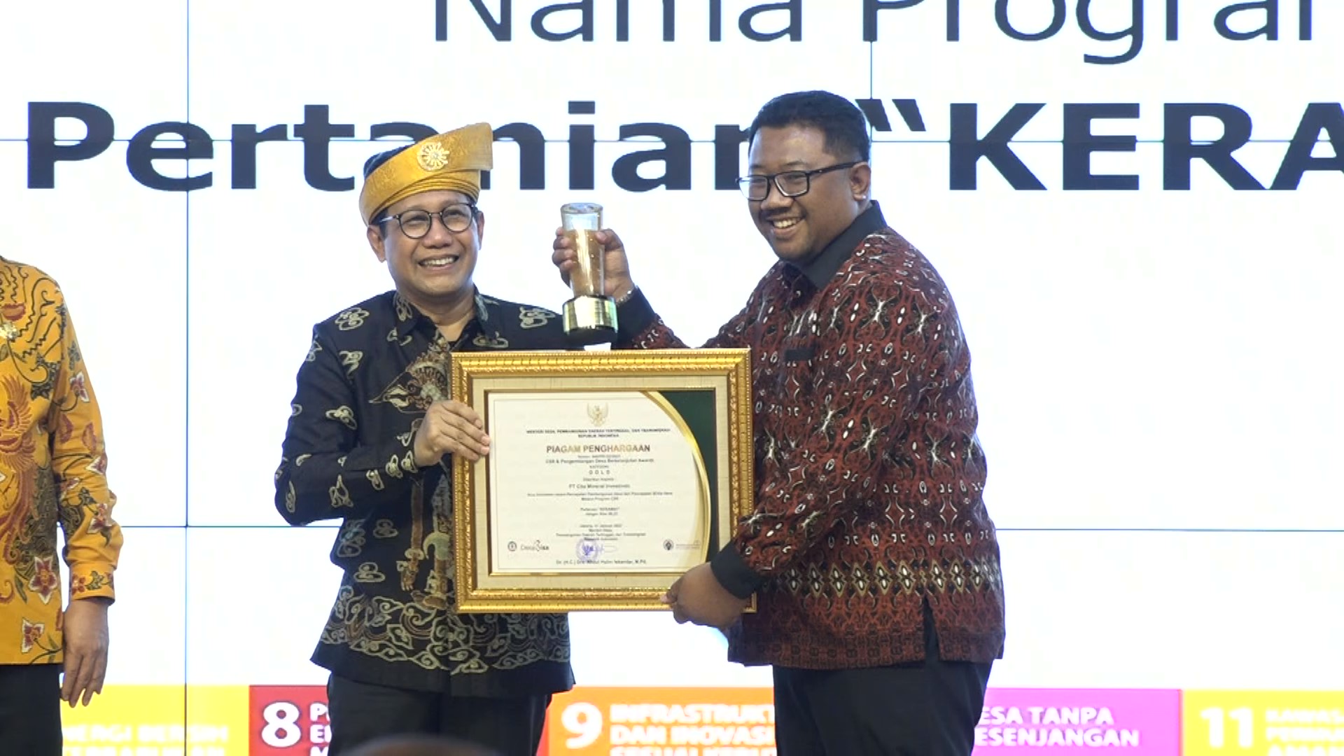Penghargaan untuk CITA di ajang CSR & PDB Awards 2023