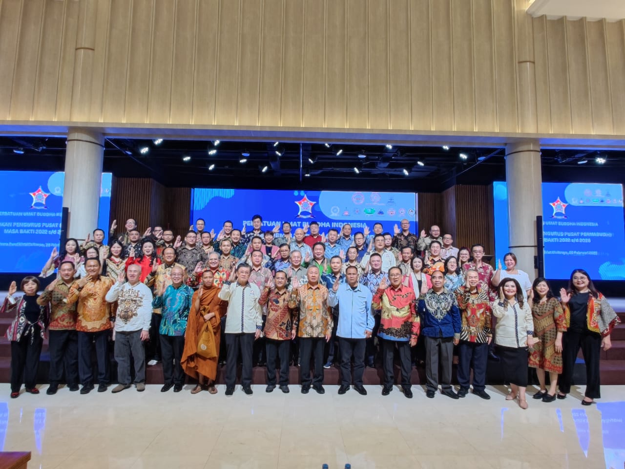 Pengurus Persatuan Umat Budha Indonesia (PERMABUDHI) Pusat periode 2022-2026, Minggu (26/2) di Vihara Pusdiklat Maitreya, Jakarta