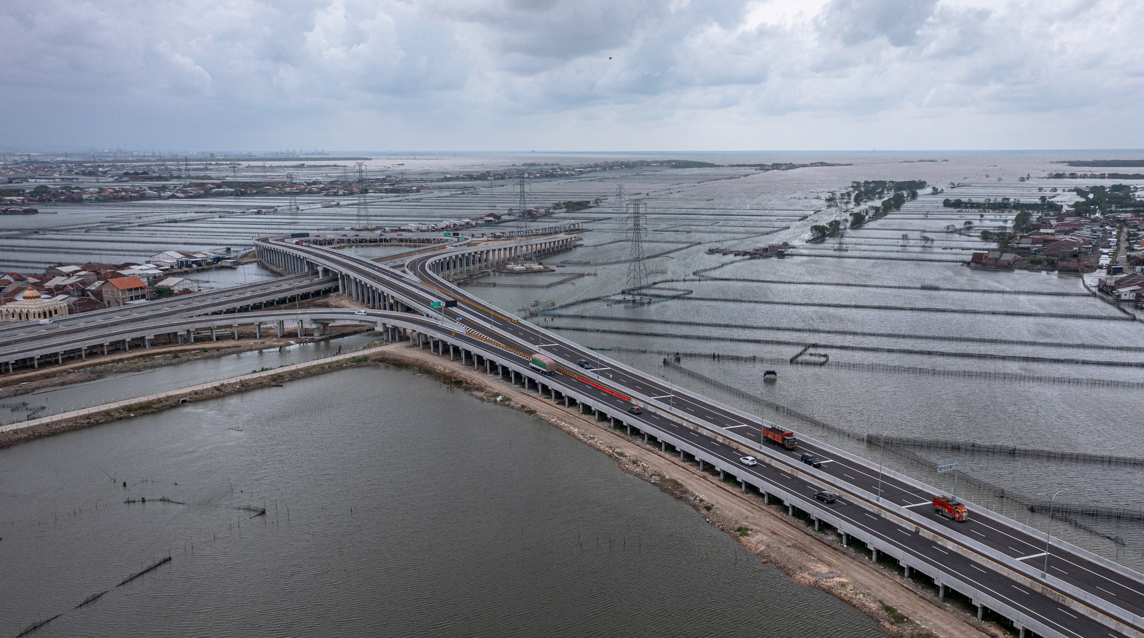 Tol Semarang-Demak Seksi II di Kabupaten Demak, Jawa Tengah.