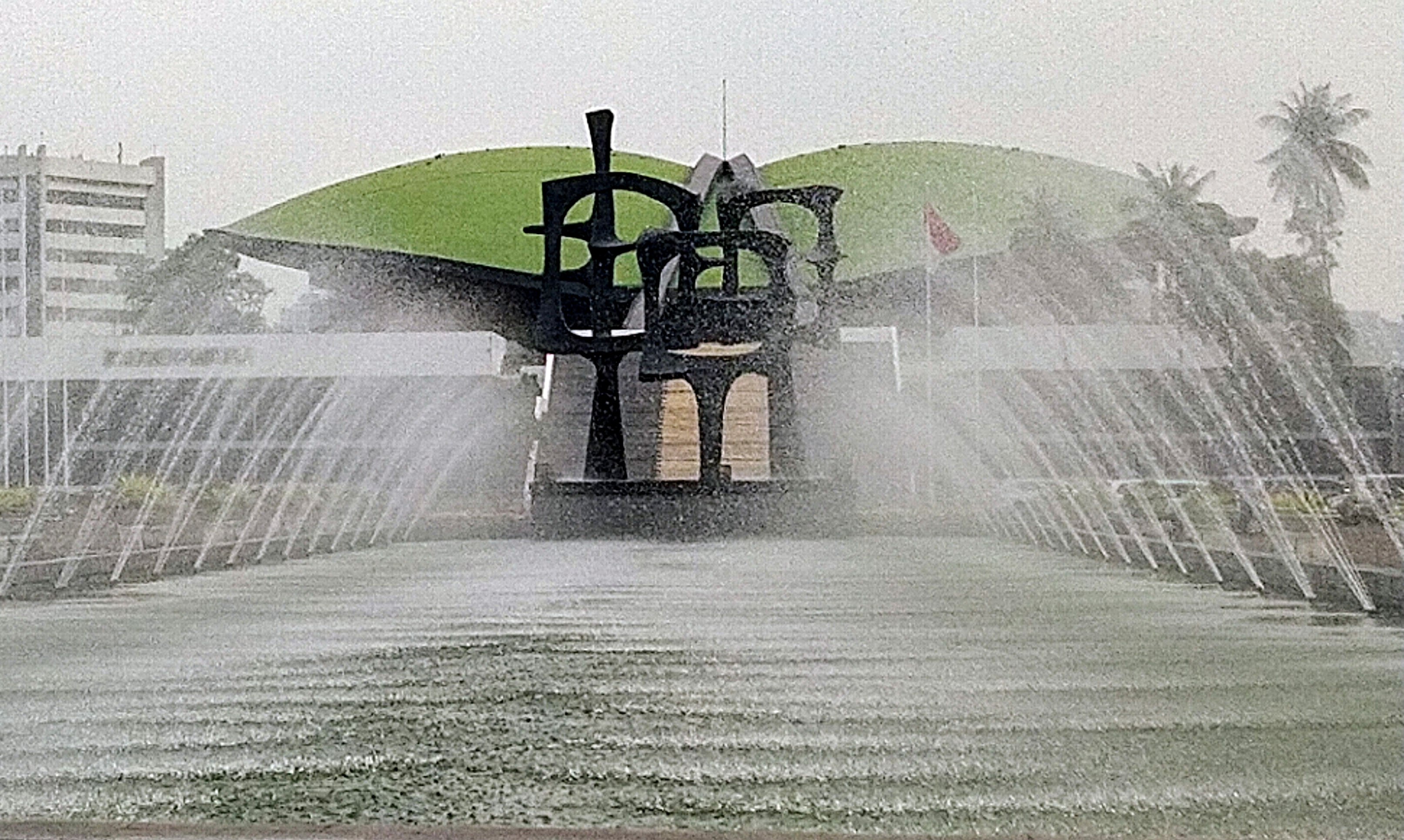 Potret gedung parlemen di kawasan Senayan, Jakarta.