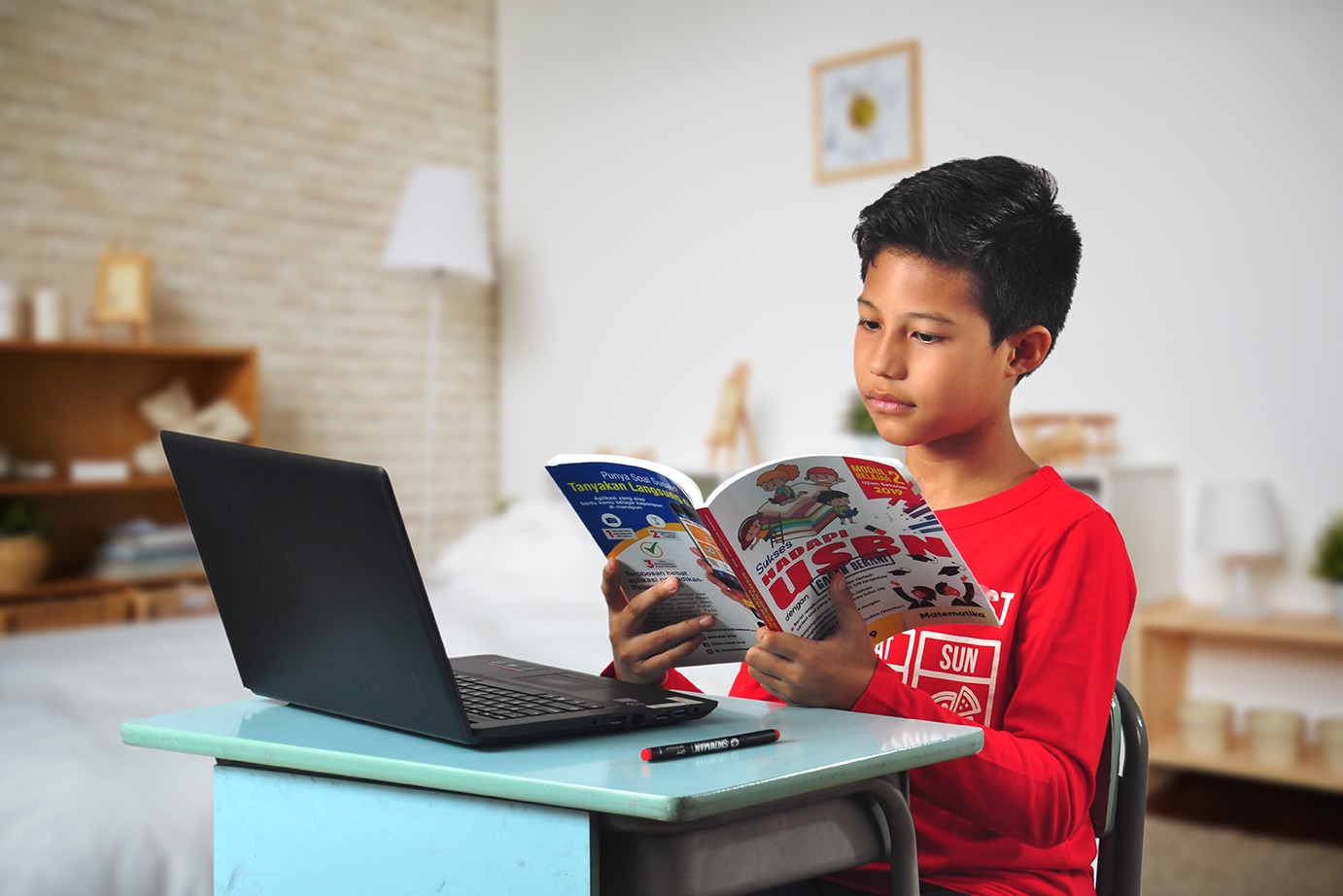 Ilustrasi belajar daring