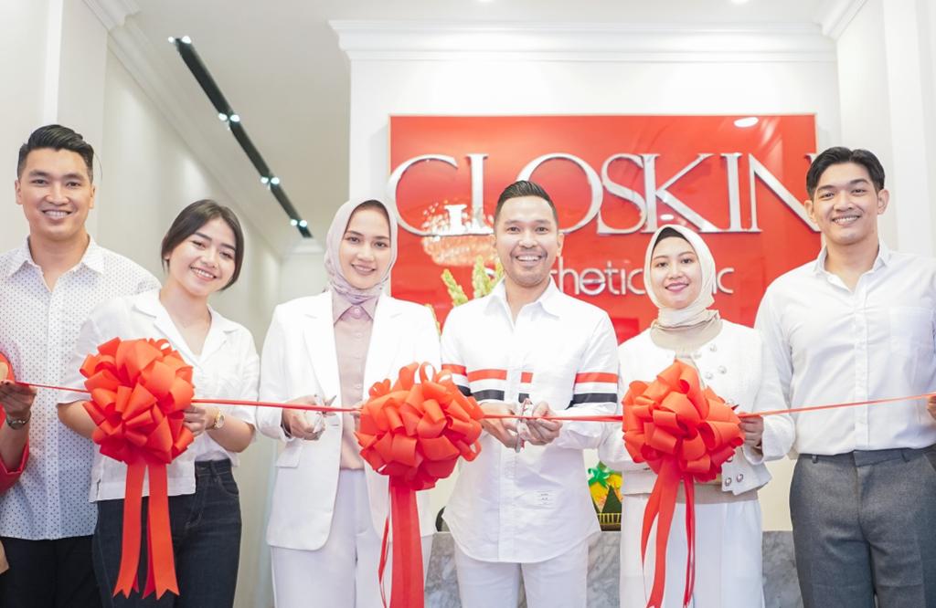 Gloskin Aesthetic Clinic membuka cabang di kawasan Cibubur. Kota Bekasi, Rabu (15/2).