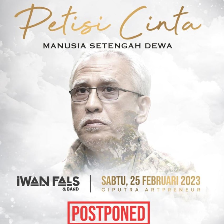 Poster konser tunggal Iwan Fals.