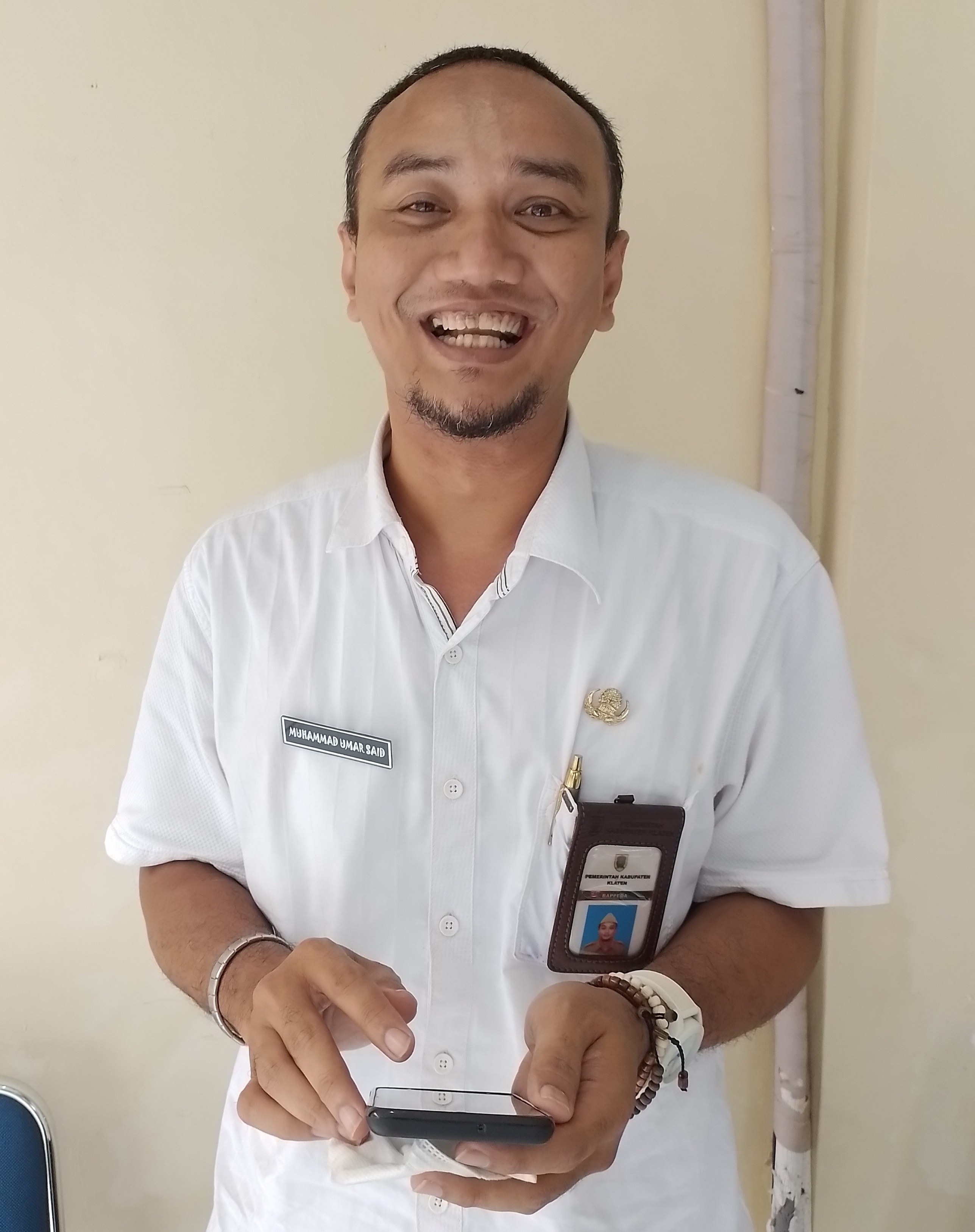  Kepala Bidang Litbang Badan Perencanaan Pembangunan, Penelitian dan Pengembangan Daerah (Bappedalitbang) Klaten,  M Umar Said 