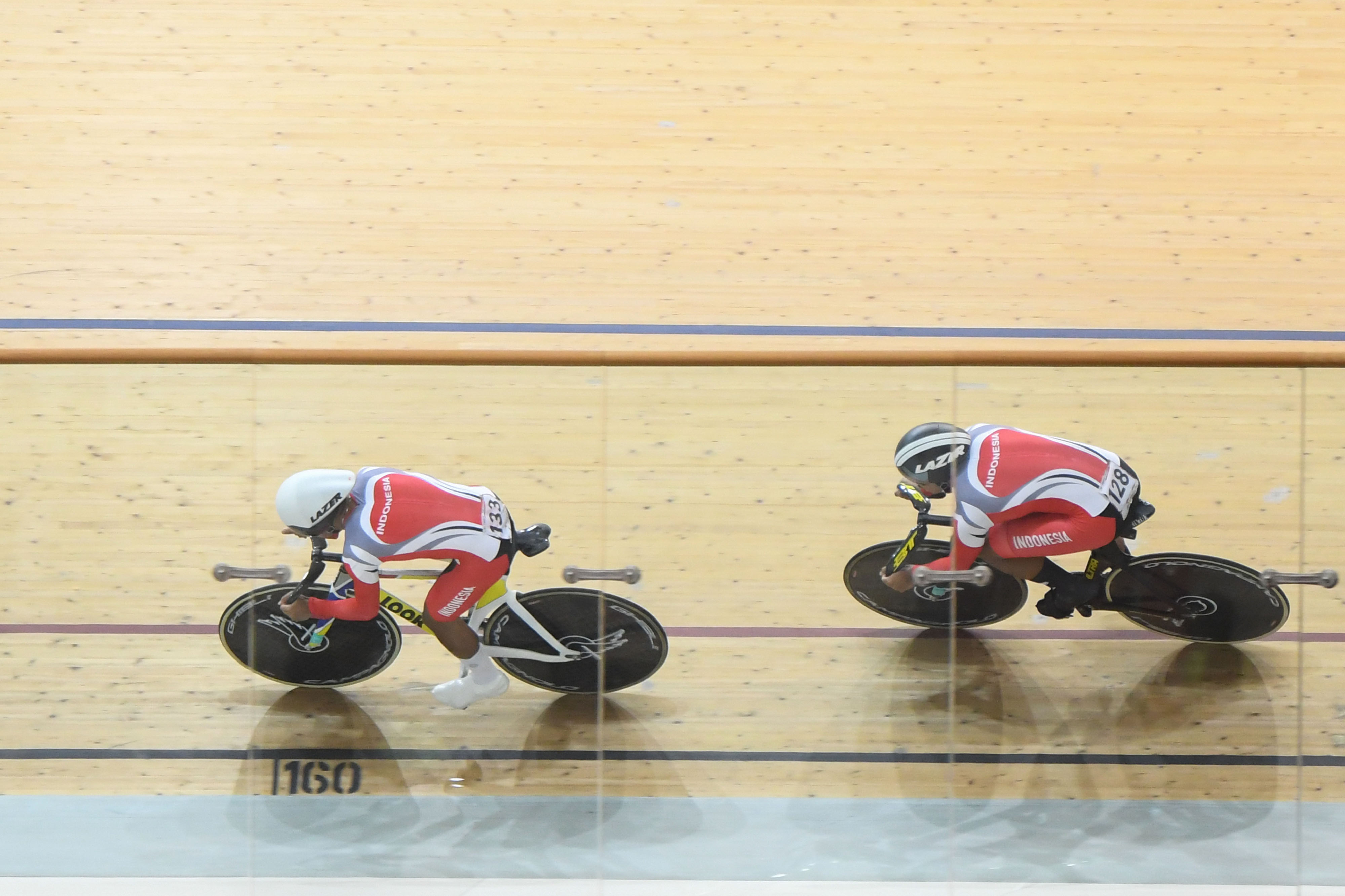 Tim Indonesia dalam kualifikasi UCI Track Nations Cup 2023 (24/2/2023).