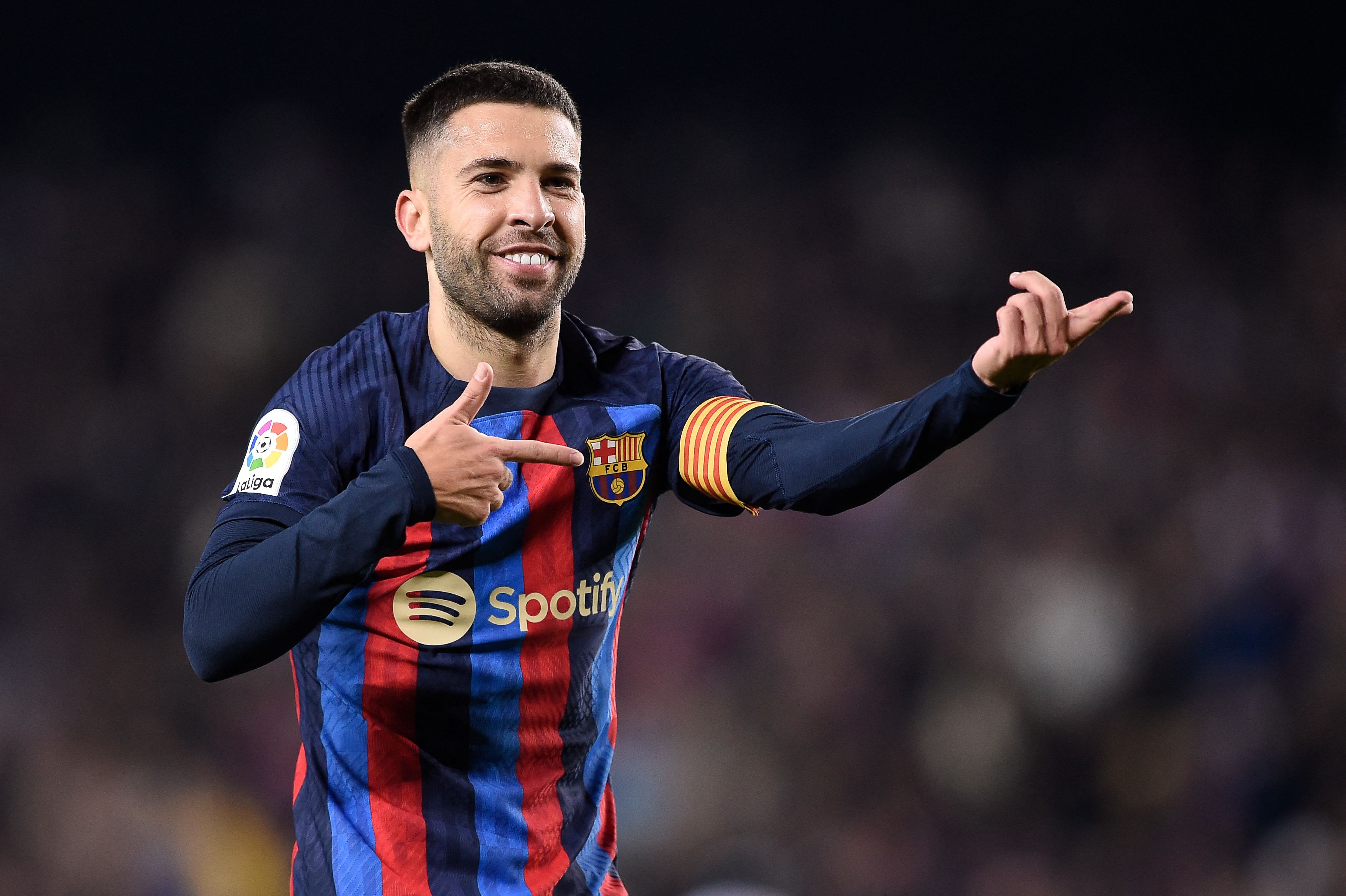 Pemain BArcelona Jordi Alba