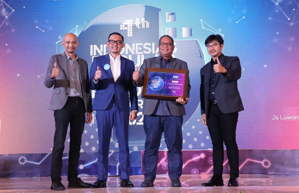 PNM meraih Indonesia Top Digital Innovation Award 2023 untuk kategori Top Configurating, Experience, Innovation 2023.