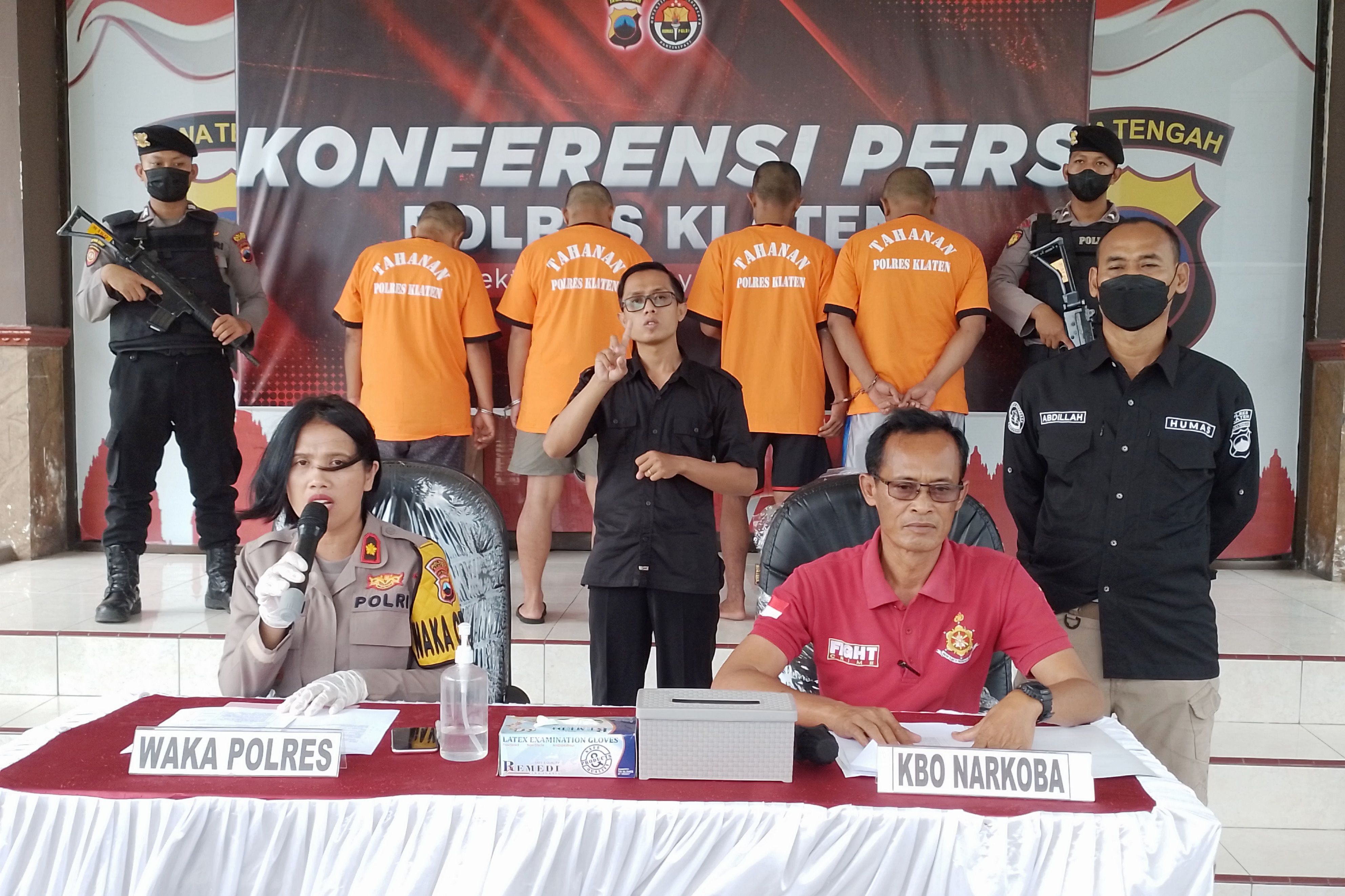Satnarkoba Polres Klaten Tangkap Pengguna Sabu dan Tembakau Gorila