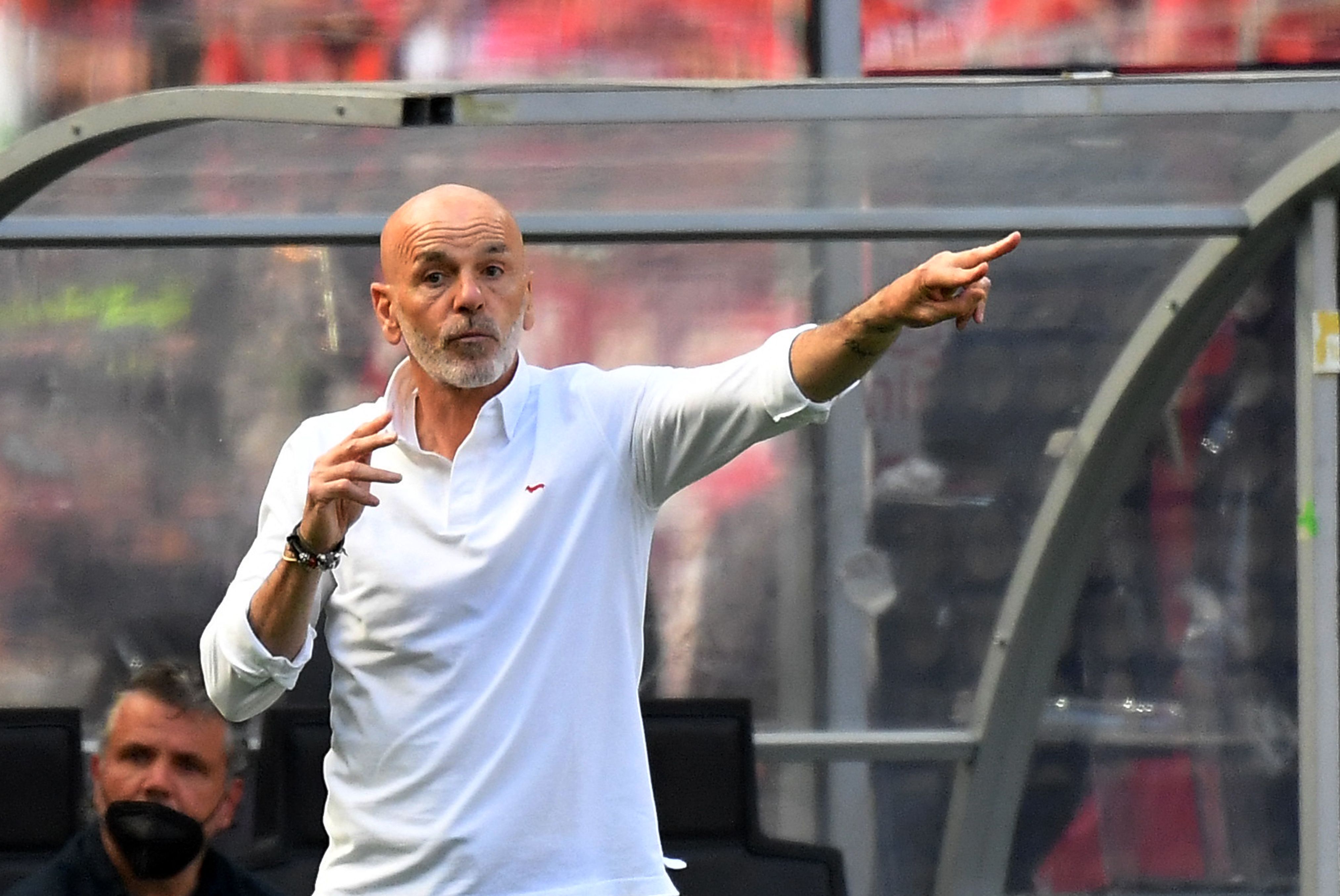 Pelatih AC Milan Stefano Pioli.