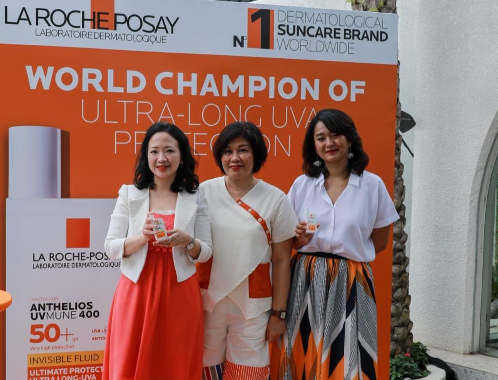 La Roche Posay memperkenalkan terobosan inovasi sunscreen atau tabir surya di Jakarta, Selasa (14/2). 