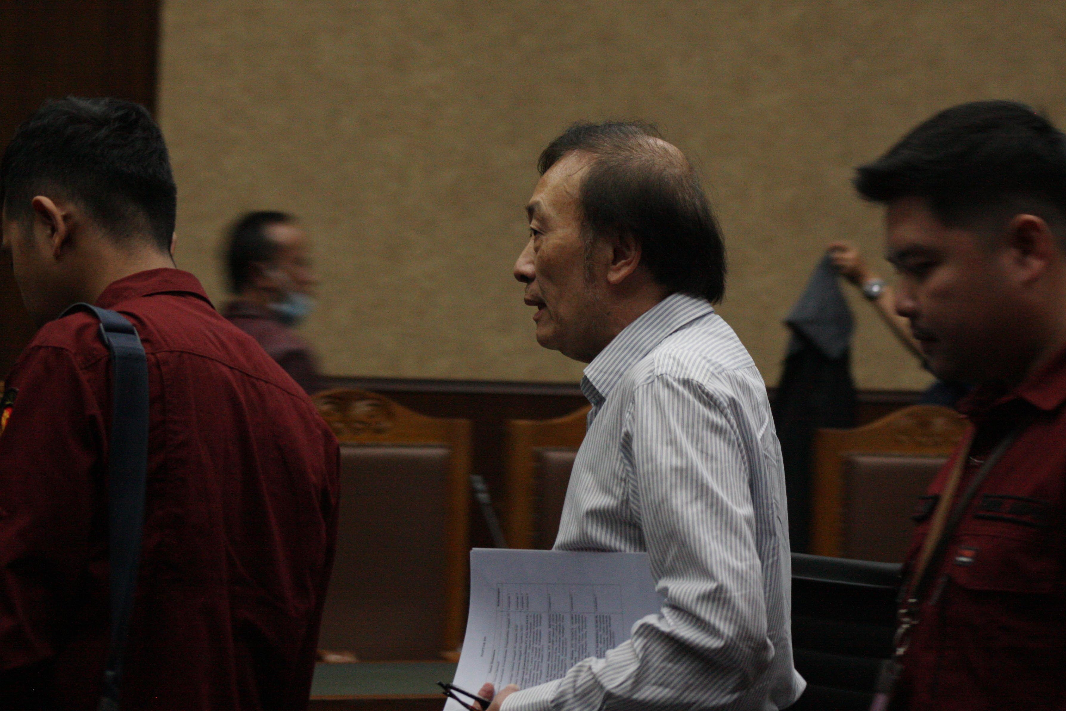 Pemilik PT Duta Palma Group Surya Darmadi di Pengadiln Tipikor, jakarta