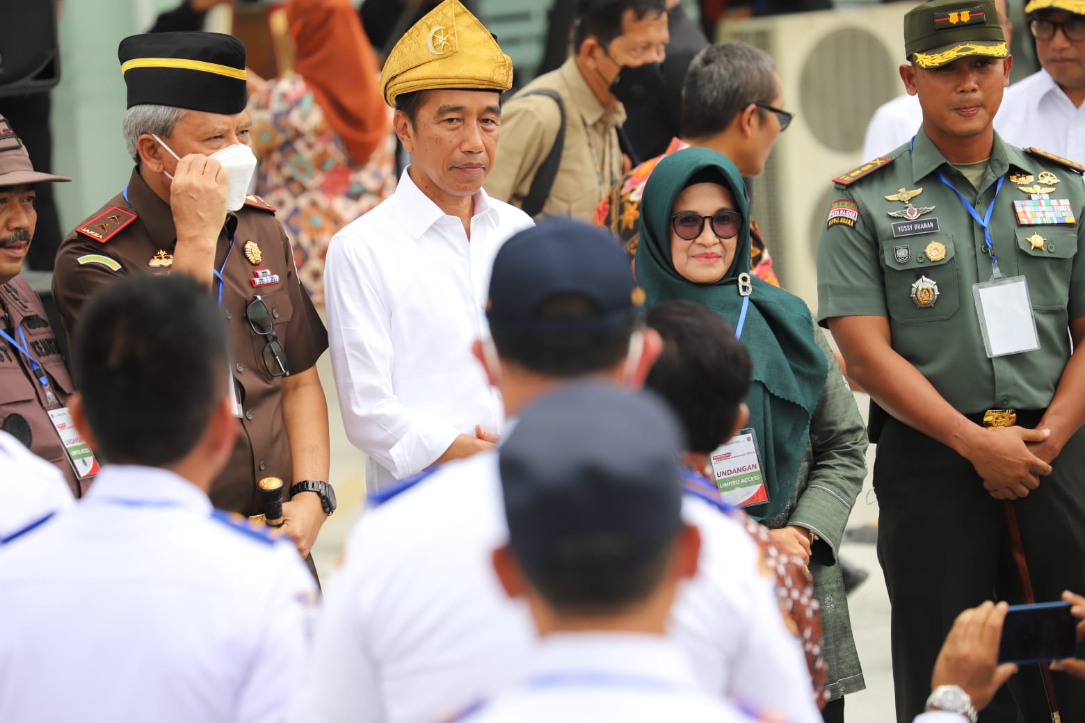 Presiden Joko Widodo saat meresmikan Terminal Tanjung Pinggir Pematang Siantar