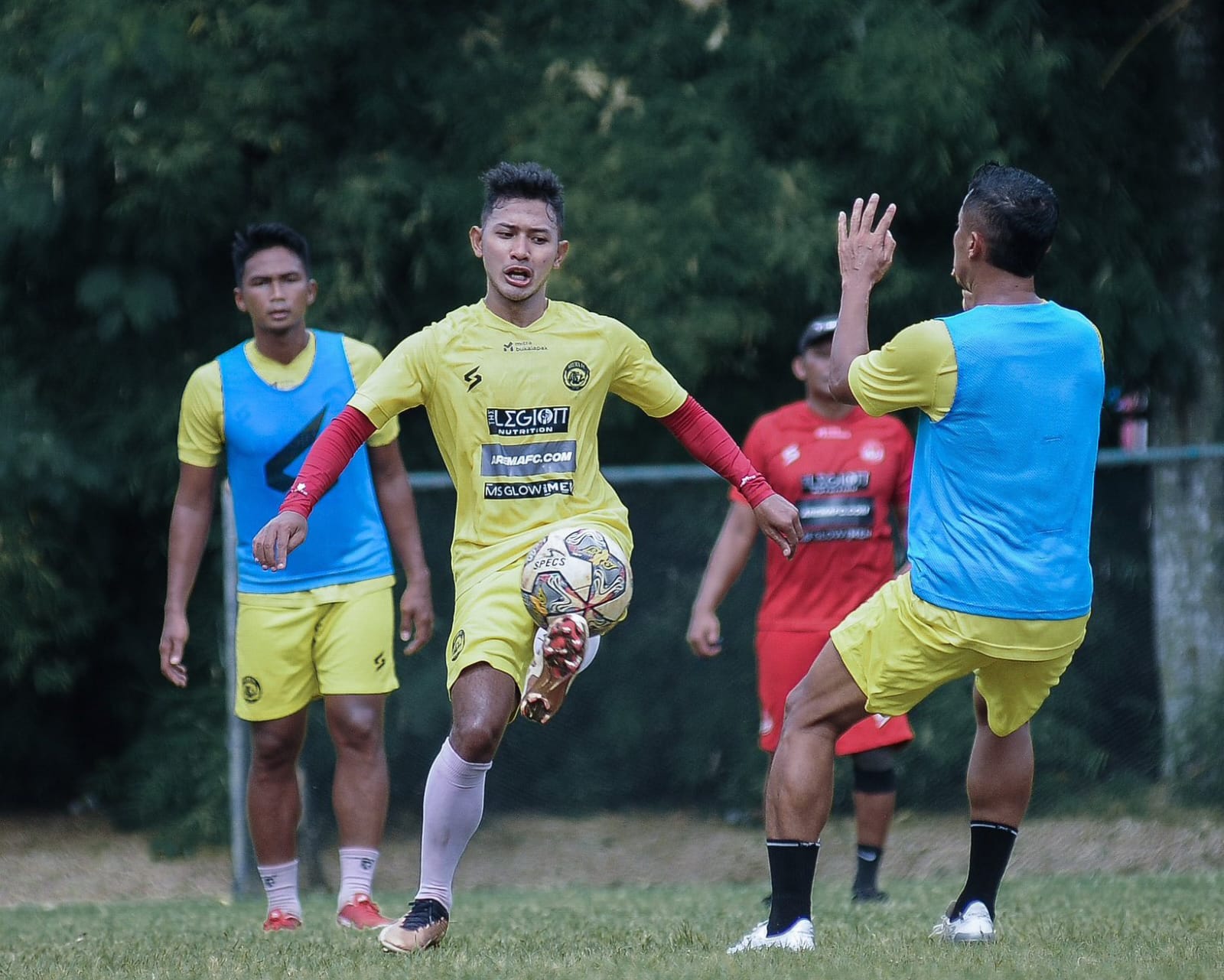 Skuad Arema FC tengah berlatih untuk menghadapi RANS Nusantara