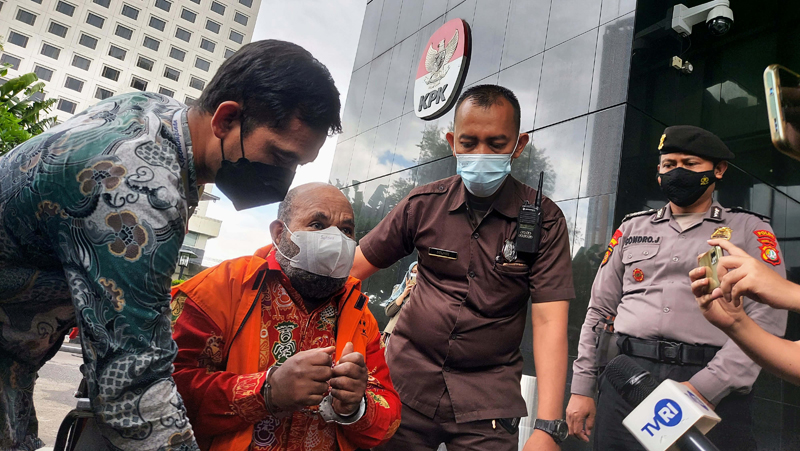 Gubernur nonaktif Papua Lukas Enembe.