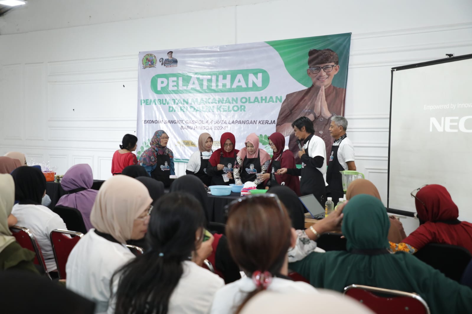 Pelatihan pembuatan makanan olahan daun kelor dapat menciptakan peluang usaha baru bagi masyarakat Bali, Rabu (9/2/2023)