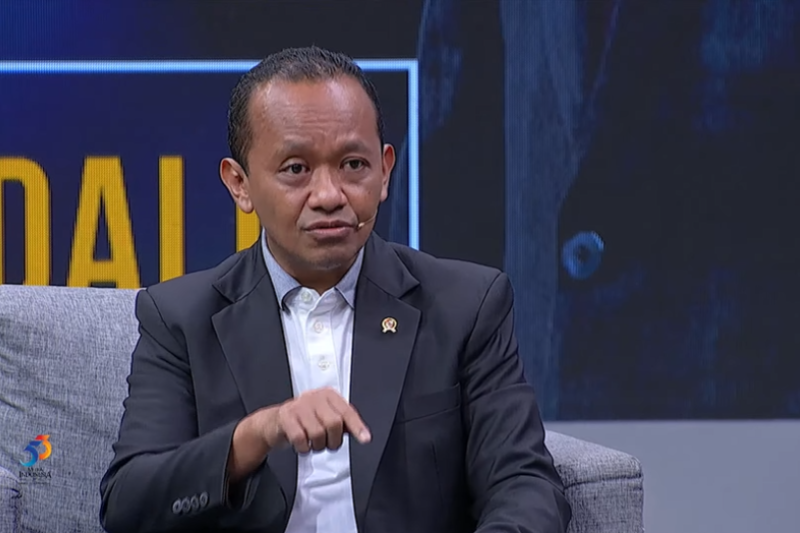 Tangkapan layar Menteri Investasi/Kepala BKPM Bahlil Lahadalia dalam 