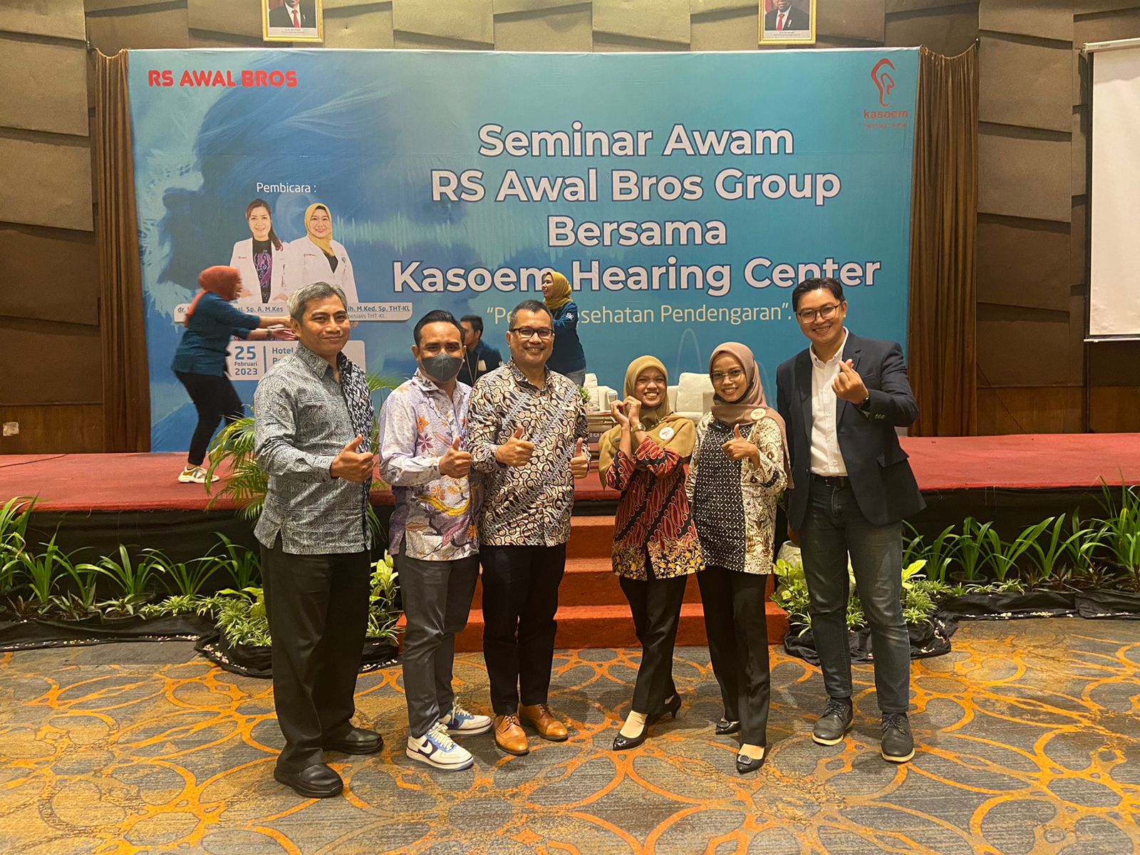 Seminar tentang kesehatan pendengaran yang digelar Kasoem Hearing Center dan RS Awal bros Pekanbaru