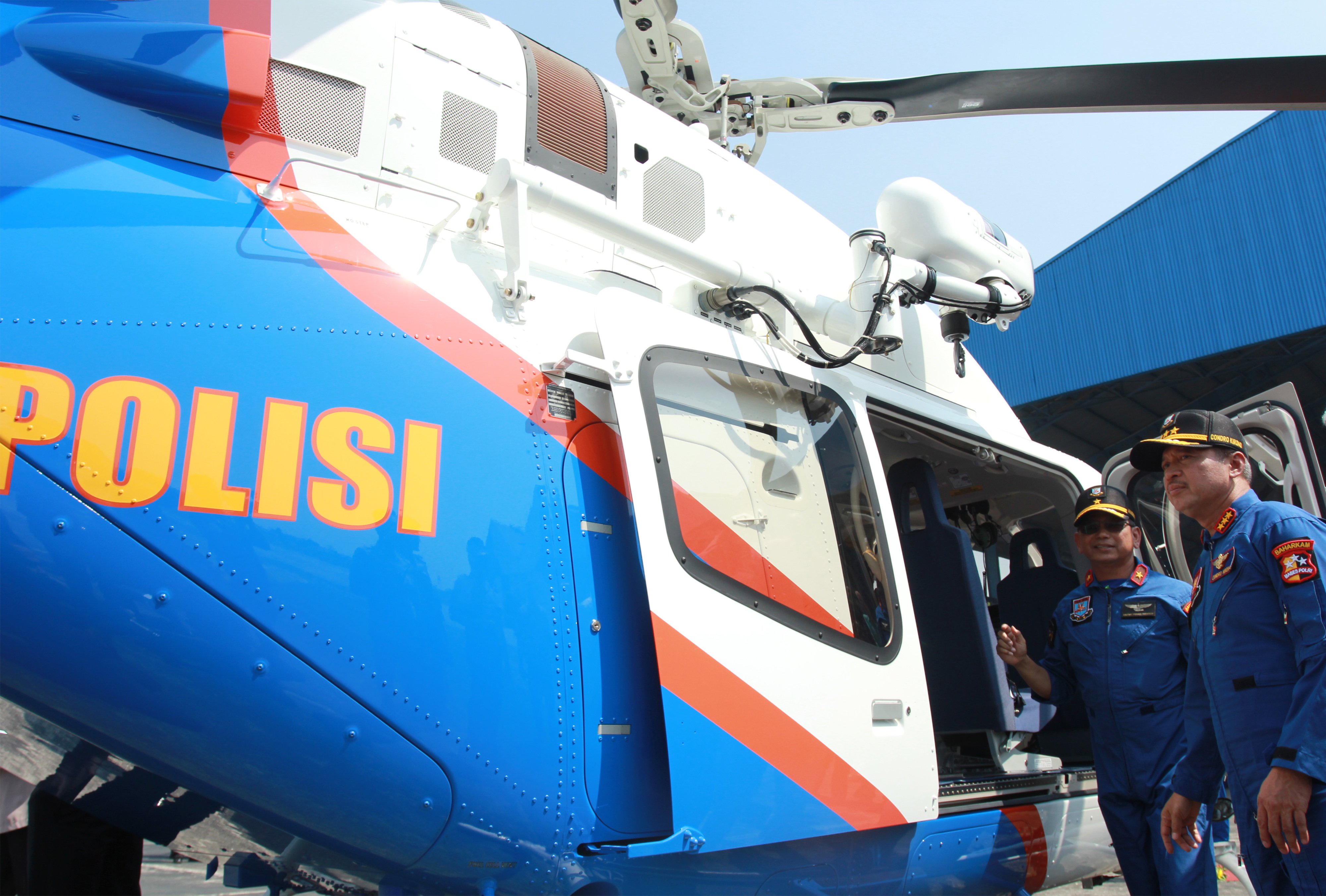 Salah satu helikopter milik Kepolisian RI 