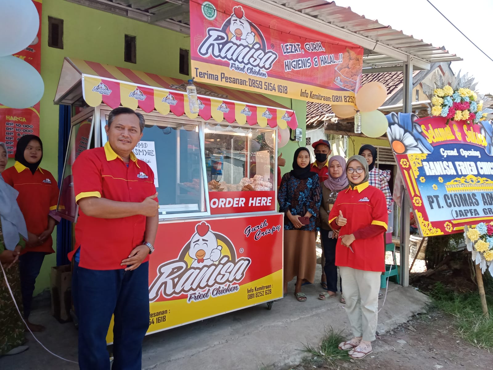 Pembukaan Stockist Ranisa Fried Chichken di Kendal, Jawa Tengah