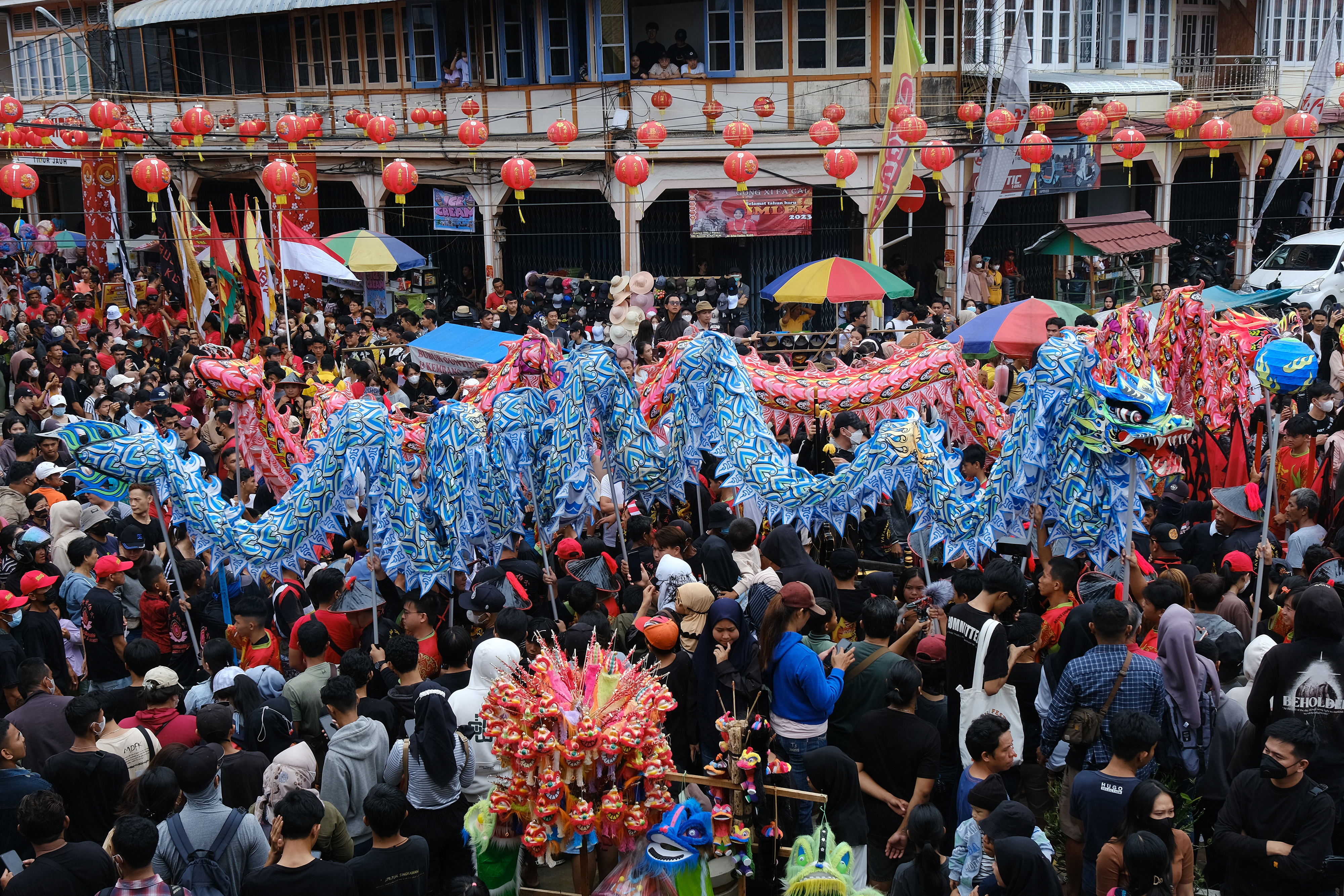 Ilustrasi perayaan menyambut Cap Go Meh