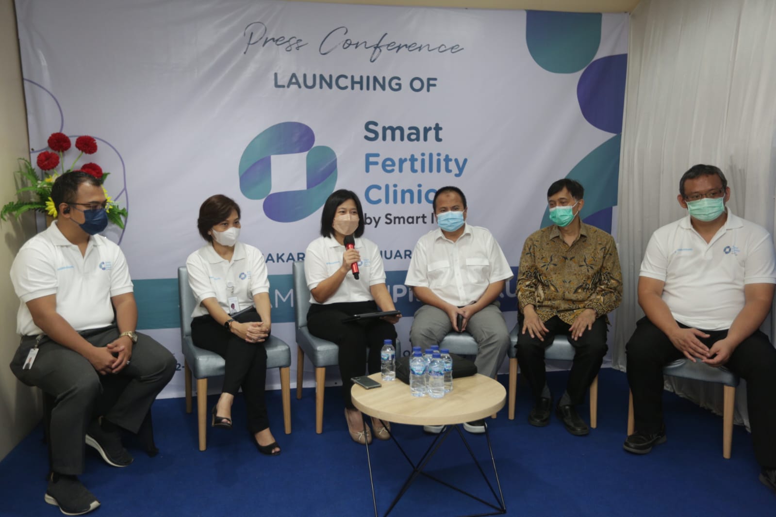 Acara peluncuran Smart Fertility Clinic di Primaya Hospital, Jakarta, Kamis (2/2).