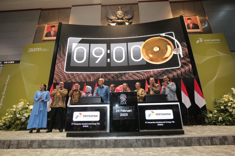 Pencatatan perdana saham Pertamina Geothermal Energy Tbk