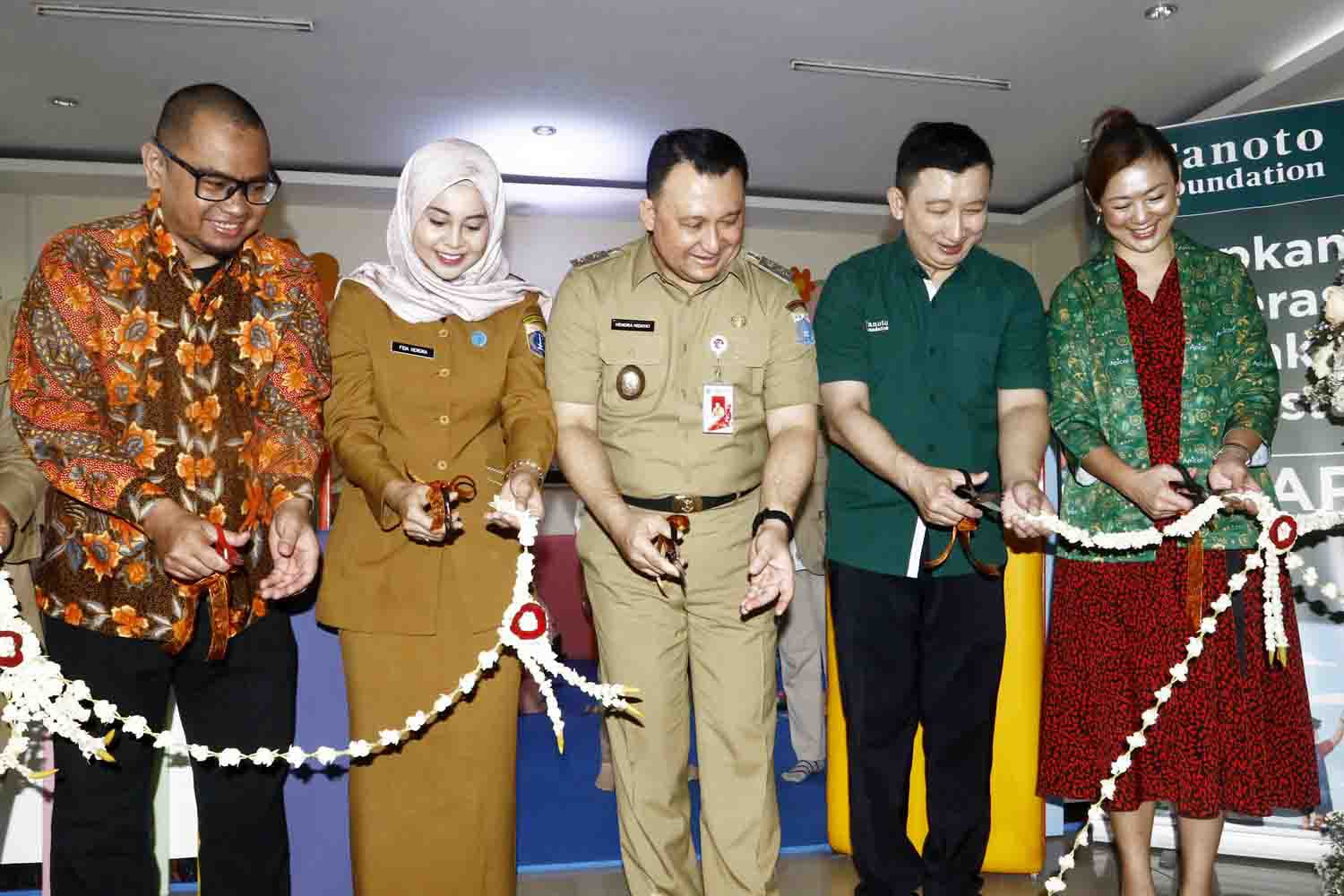 Peresmian Rumah Anak Sigap hasil kolaborasi Pemprov DKI Jakarta-Apical-Tanoto Foundation-T.CARE