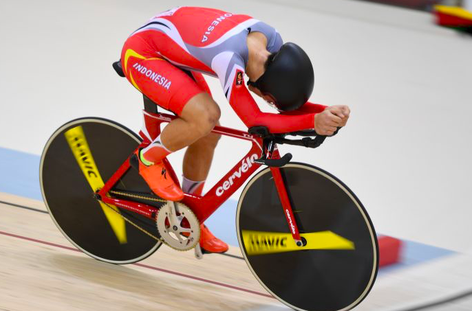 Pembalap sepeda Indonesia Bernard Benyamin Van Aert.