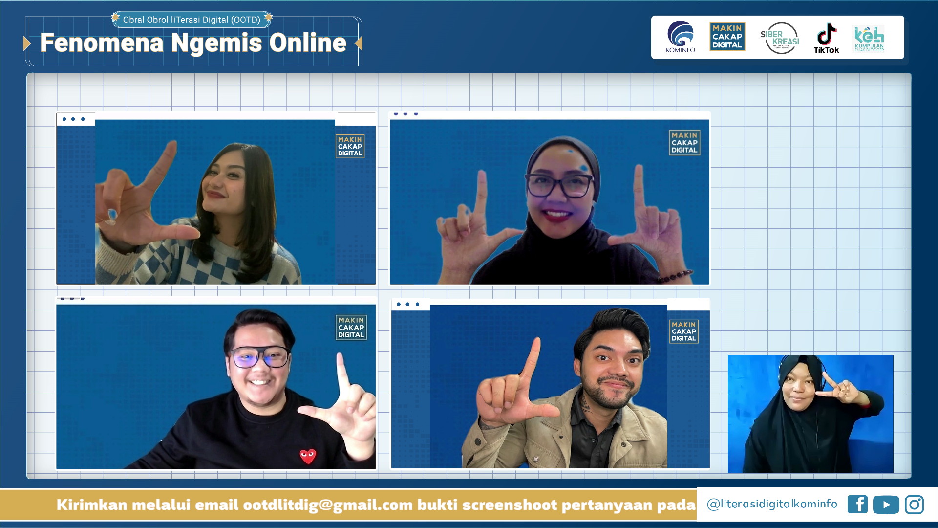 Obrol-Obrol Literasi Digital (OOTD) dengan tema 